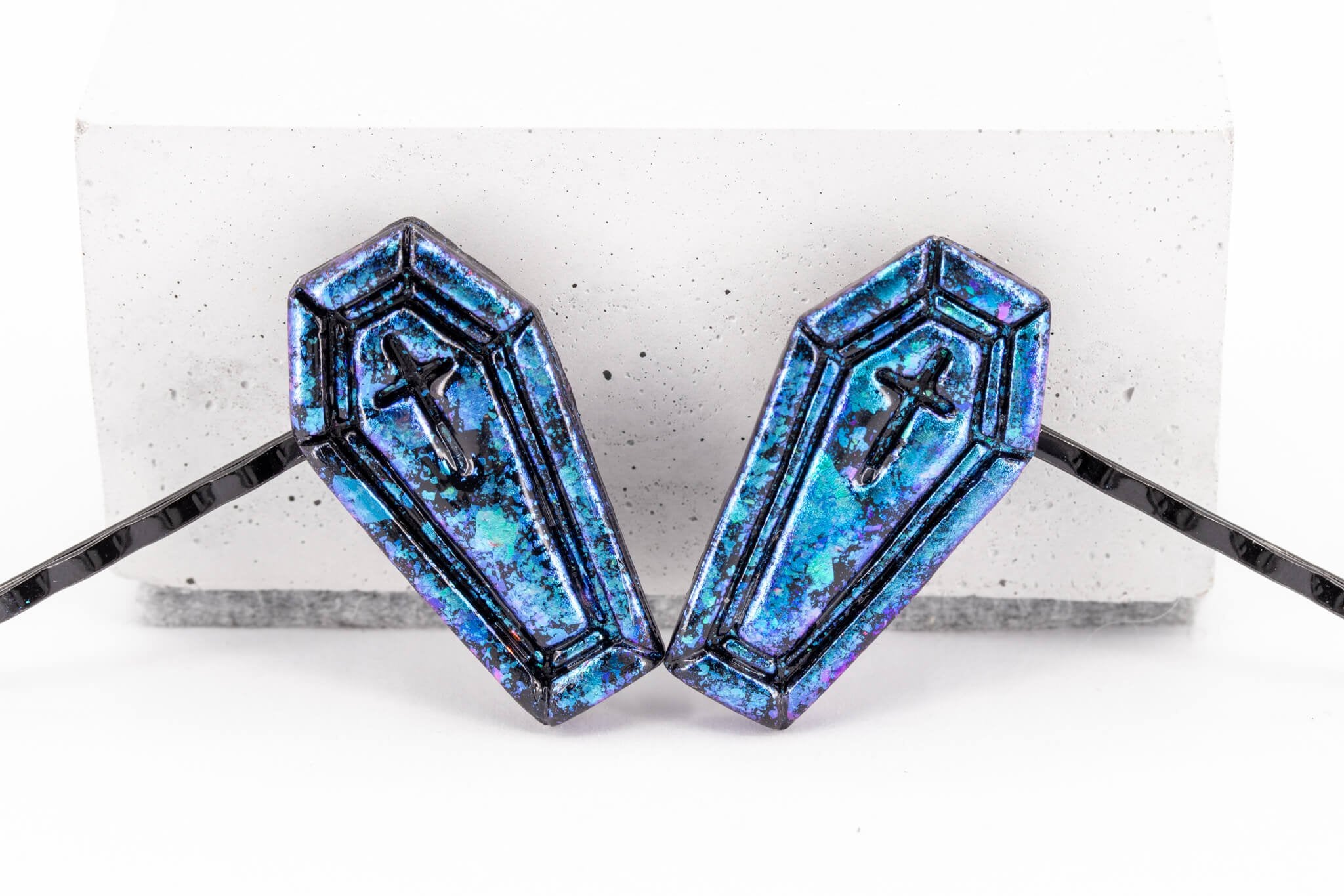 Coffin Bobby Pins - Pearl Moon Creations