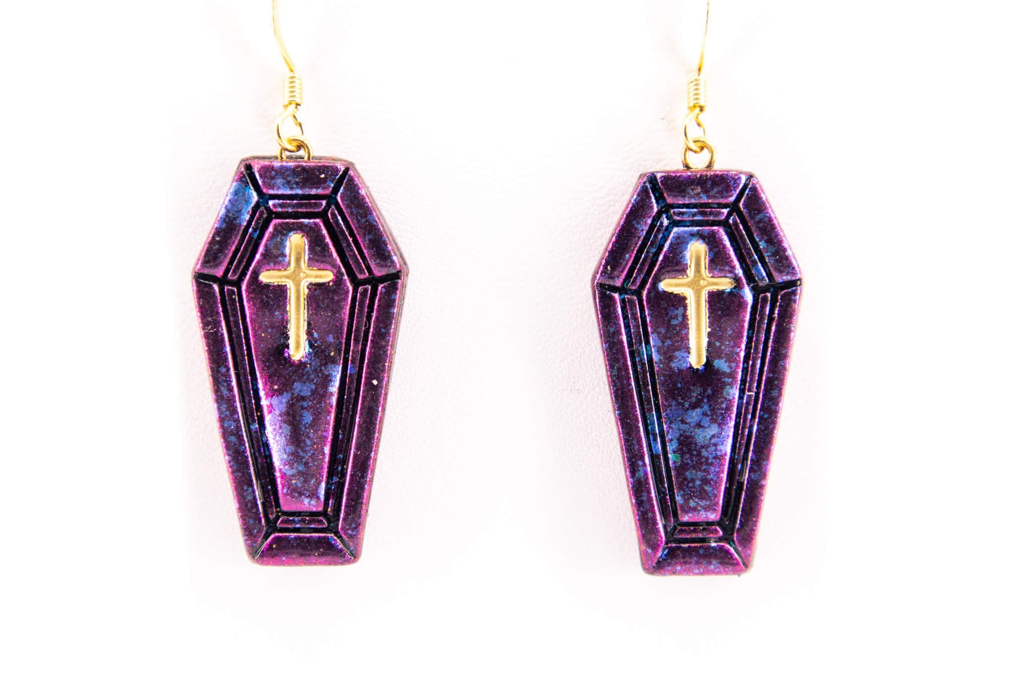 Coffin Dangle Earring - Pearl Moon Creations