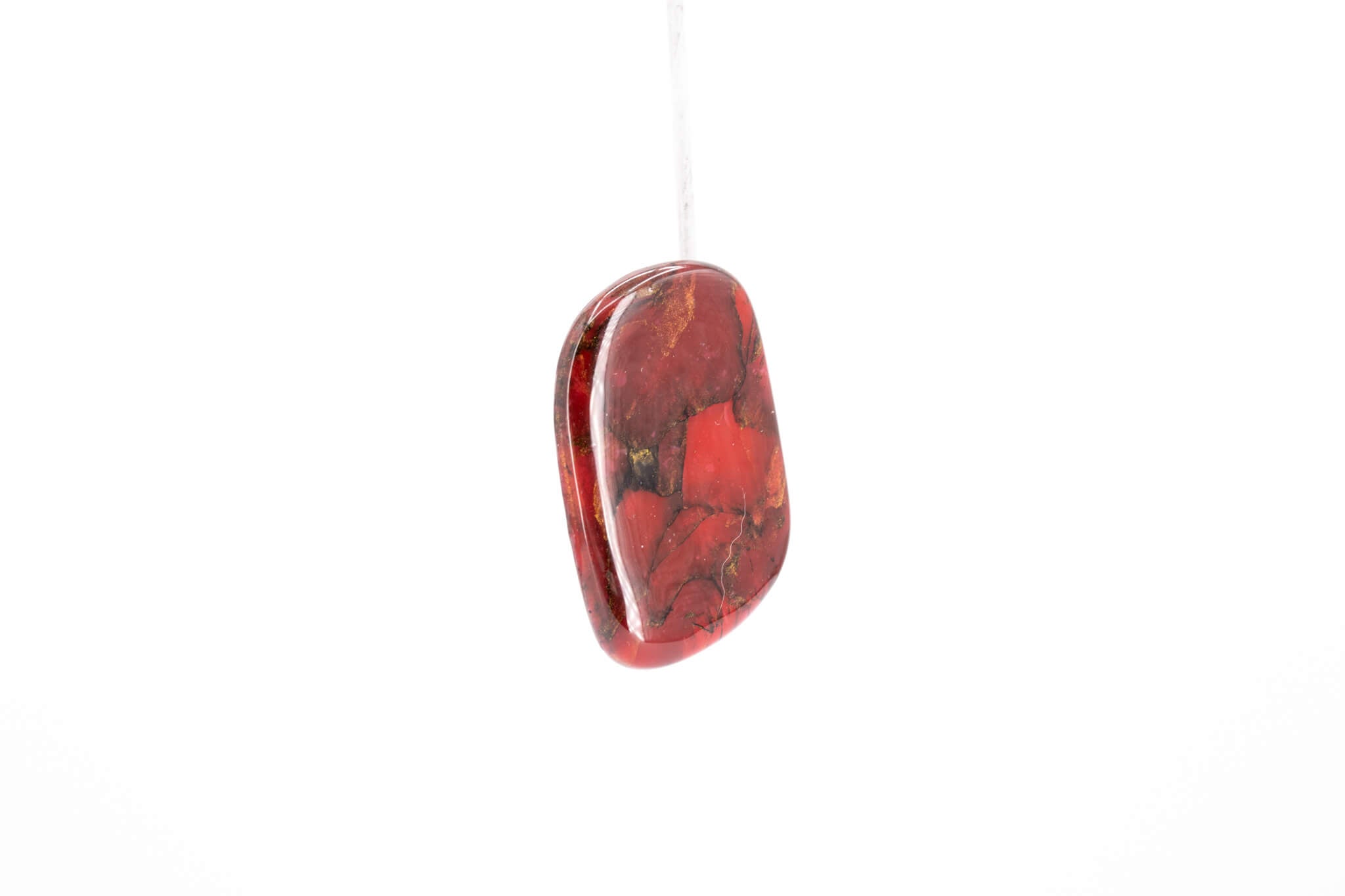 Crimson Stone Large Stud - Pearl Moon Creations