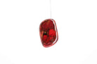 Crimson Stone Large Stud - Pearl Moon Creations