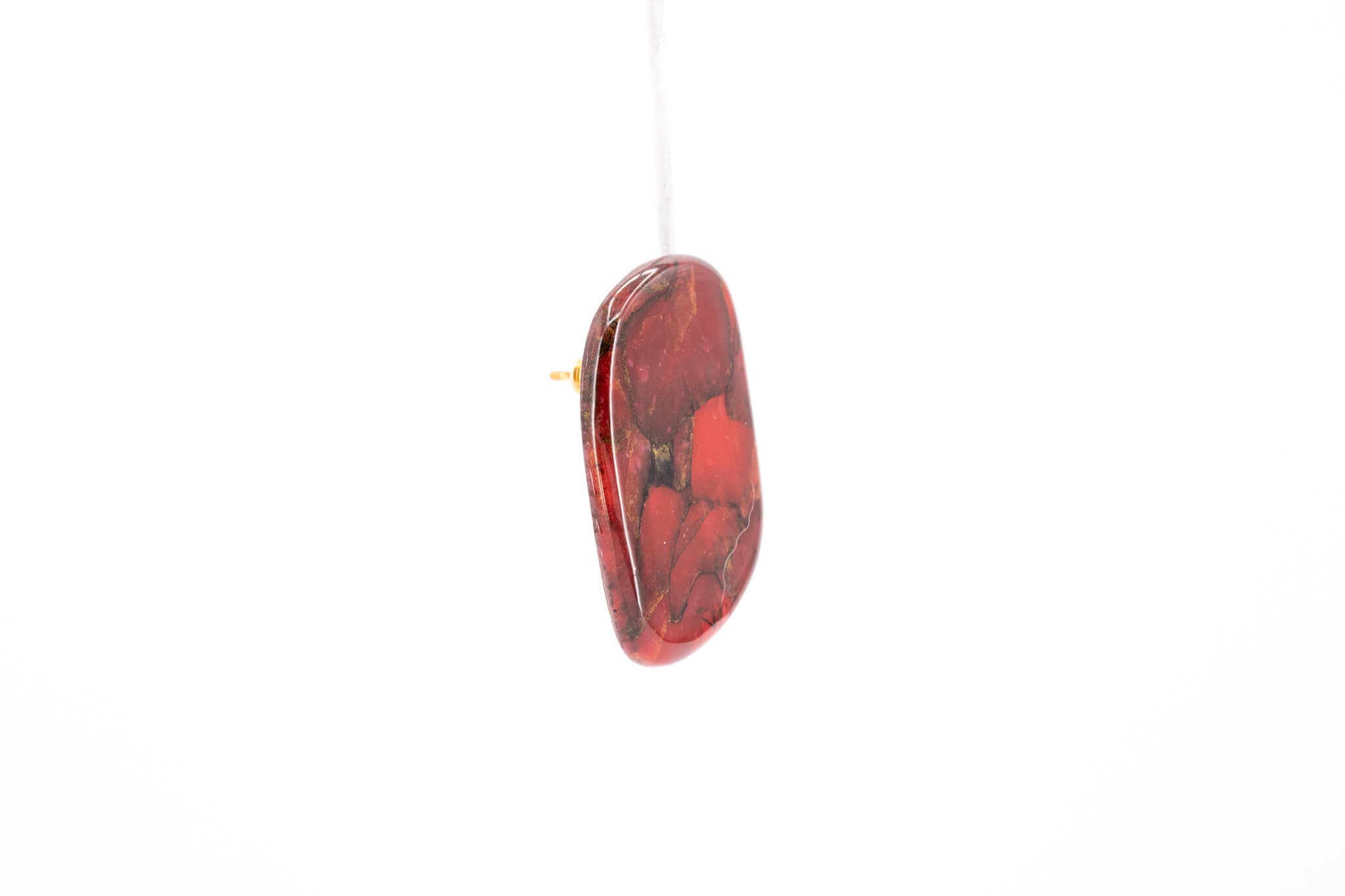 Crimson Stone Large Stud - Pearl Moon Creations