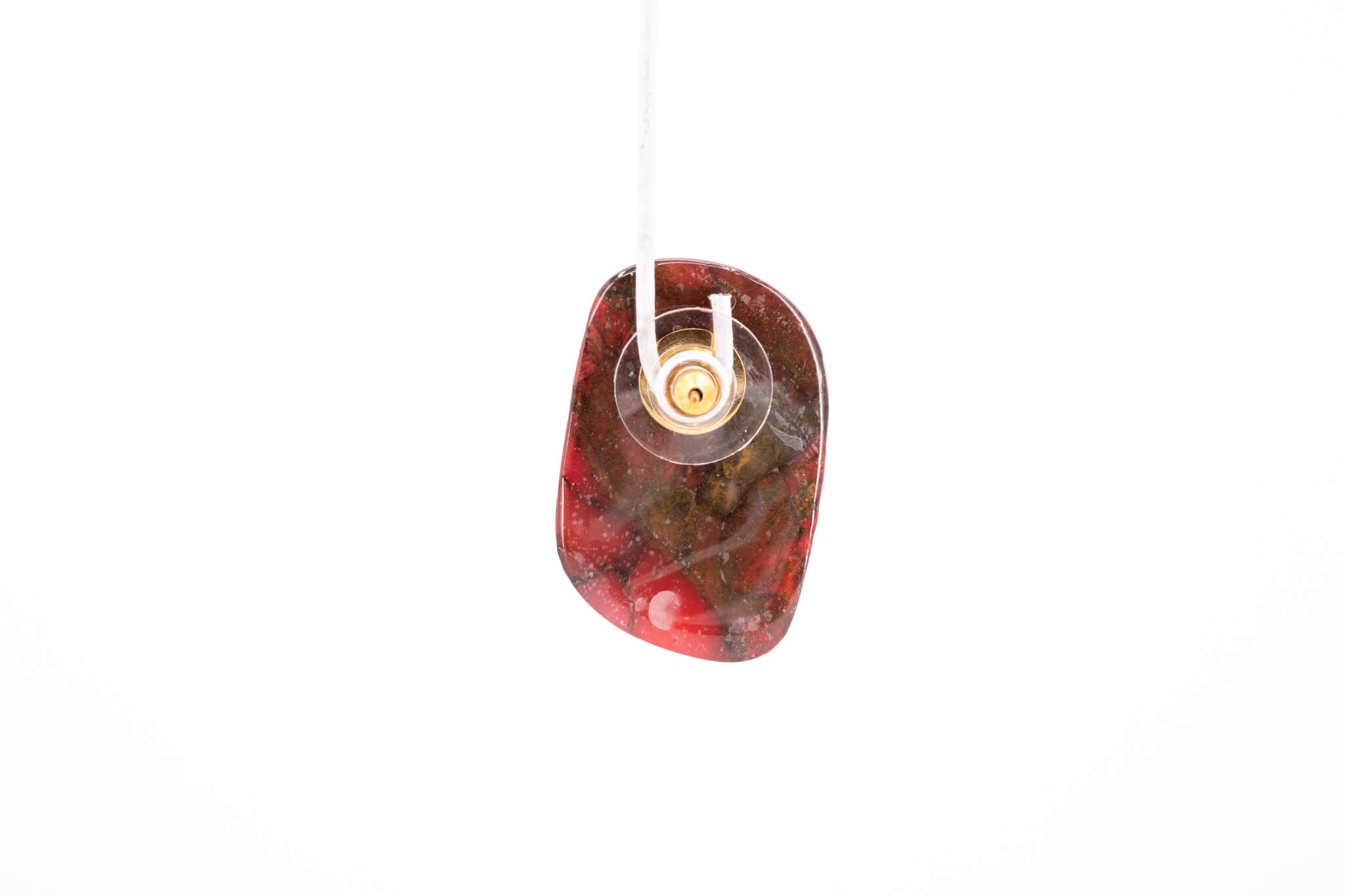 Crimson Stone Large Stud - Pearl Moon Creations