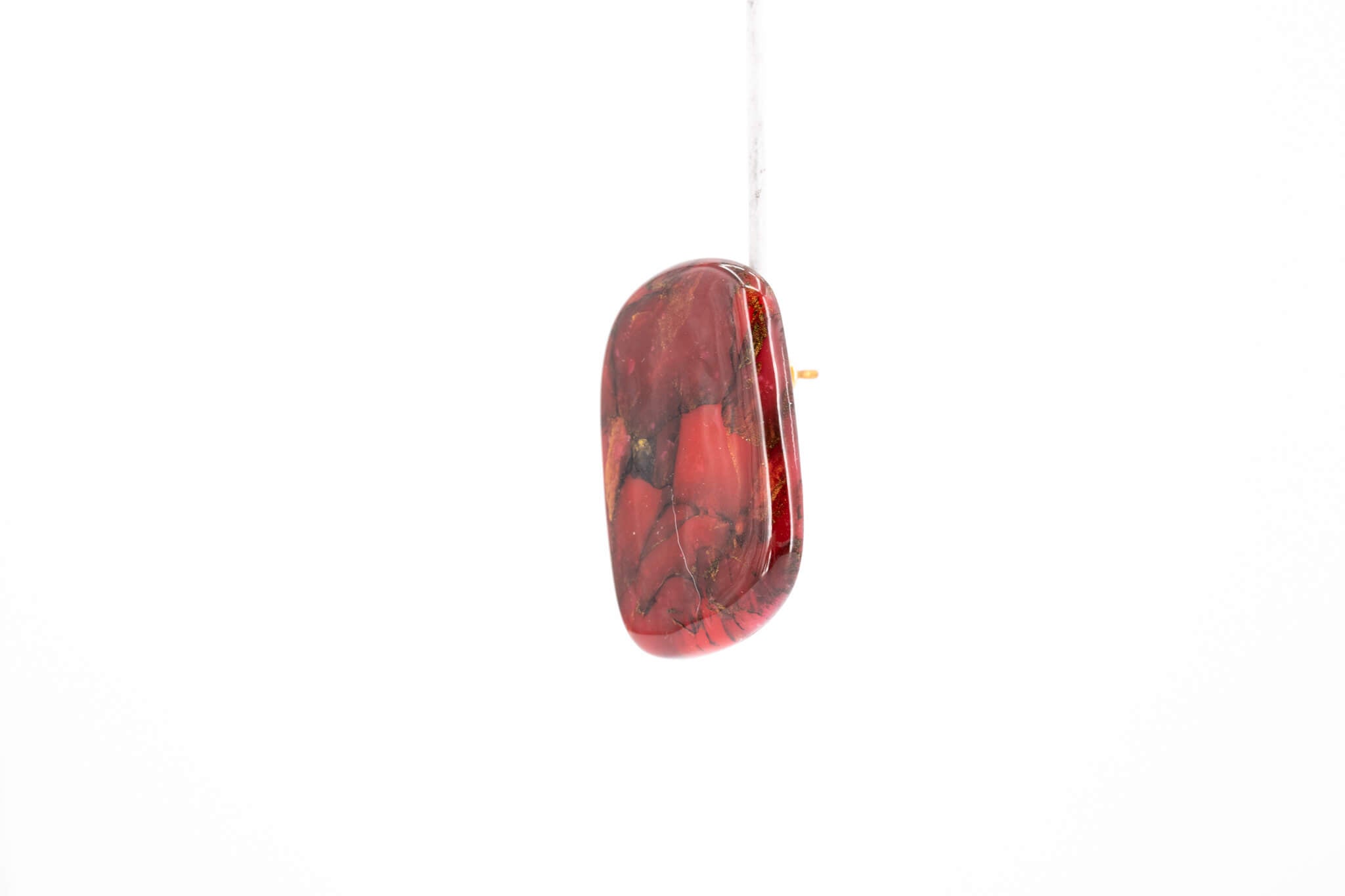 Crimson Stone Large Stud - Pearl Moon Creations