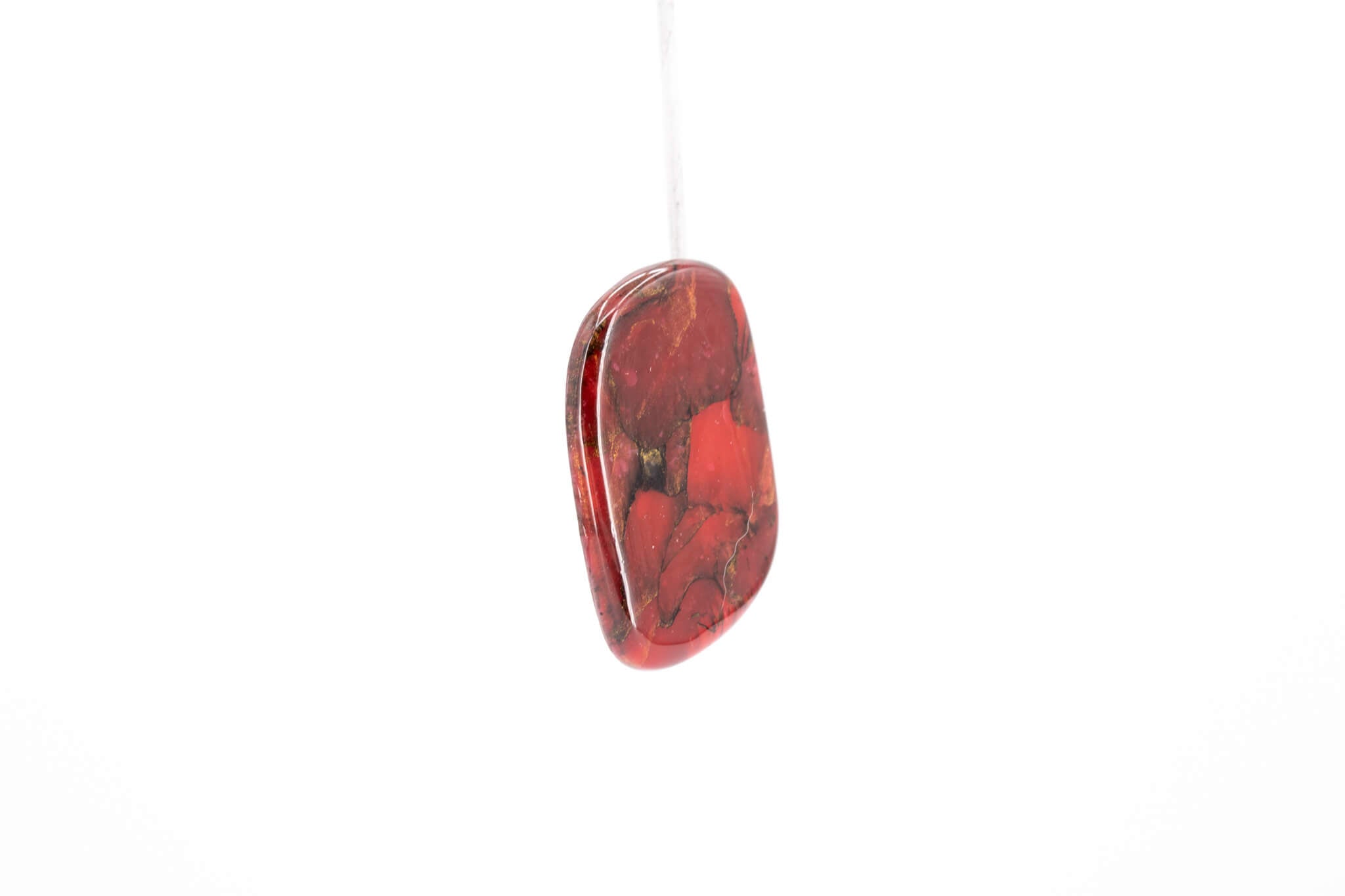 Crimson Stone Large Stud - Pearl Moon Creations