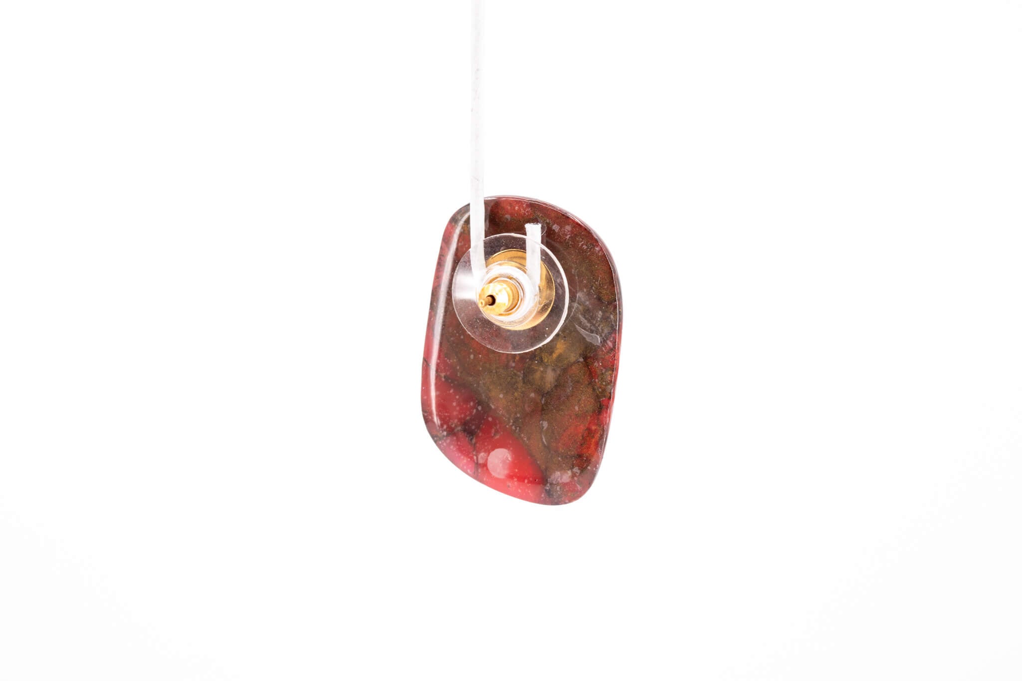 Crimson Stone Large Stud - Pearl Moon Creations
