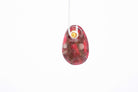 Crimson Stone Pebble Post Earrings - Pearl Moon Creations