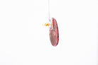 Crimson Stone Pebble Post Earrings - Pearl Moon Creations