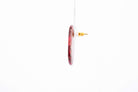 Crimson Stone Pebble Post Earrings - Pearl Moon Creations