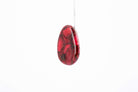 Crimson Stone Pebble Post Earrings - Pearl Moon Creations