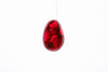 Crimson Stone Pebble Post Earrings - Pearl Moon Creations
