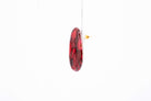Crimson Stone Pebble Post Earrings - Pearl Moon Creations