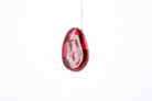 Crimson Stone Pebble Post Earrings - Pearl Moon Creations