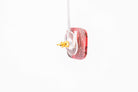 Crimson Stone Square Studs - Pearl Moon Creations