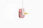 Crimson Stone Square Studs - Pearl Moon Creations