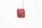 Crimson Stone Square Studs - Pearl Moon Creations