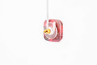 Crimson Stone Square Studs - Pearl Moon Creations