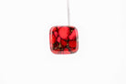 Crimson Stone Square Studs - Pearl Moon Creations