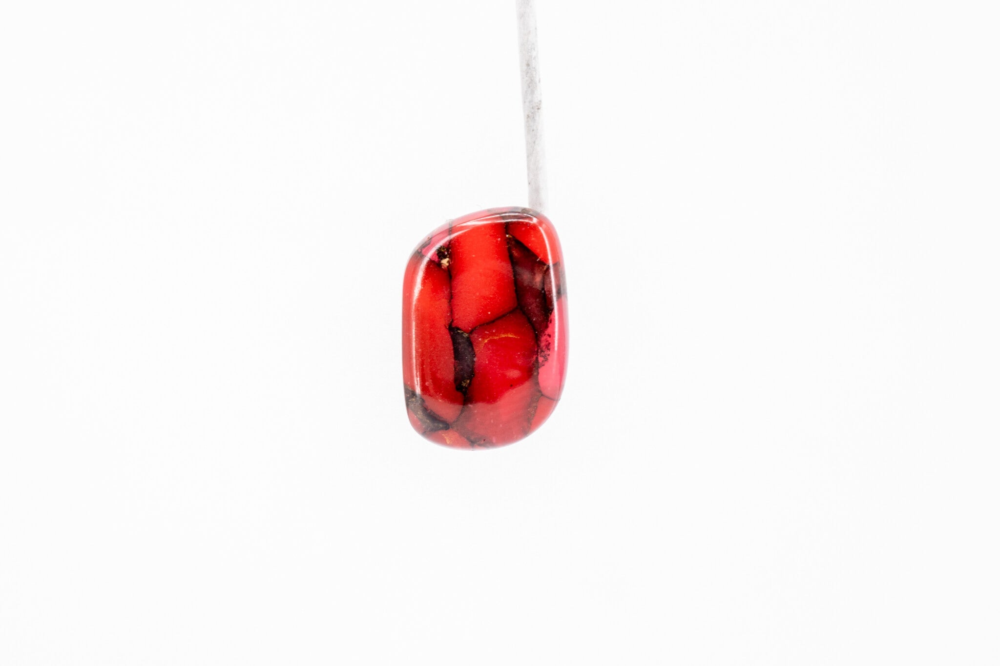 Crimson Stone Tiny Stud - Pearl Moon Creations