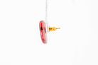 Crimson Stone Tiny Stud - Pearl Moon Creations