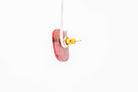 Crimson Stone Tiny Stud - Pearl Moon Creations