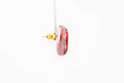 Crimson Stone Tiny Stud - Pearl Moon Creations