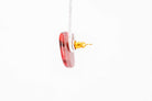 Crimson Stone Tiny Stud - Pearl Moon Creations