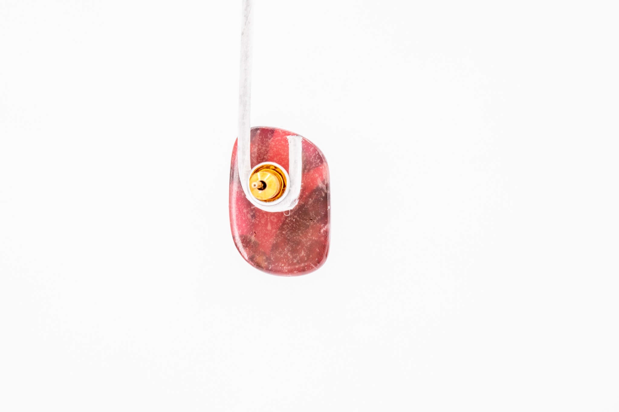 Crimson Stone Tiny Stud - Pearl Moon Creations