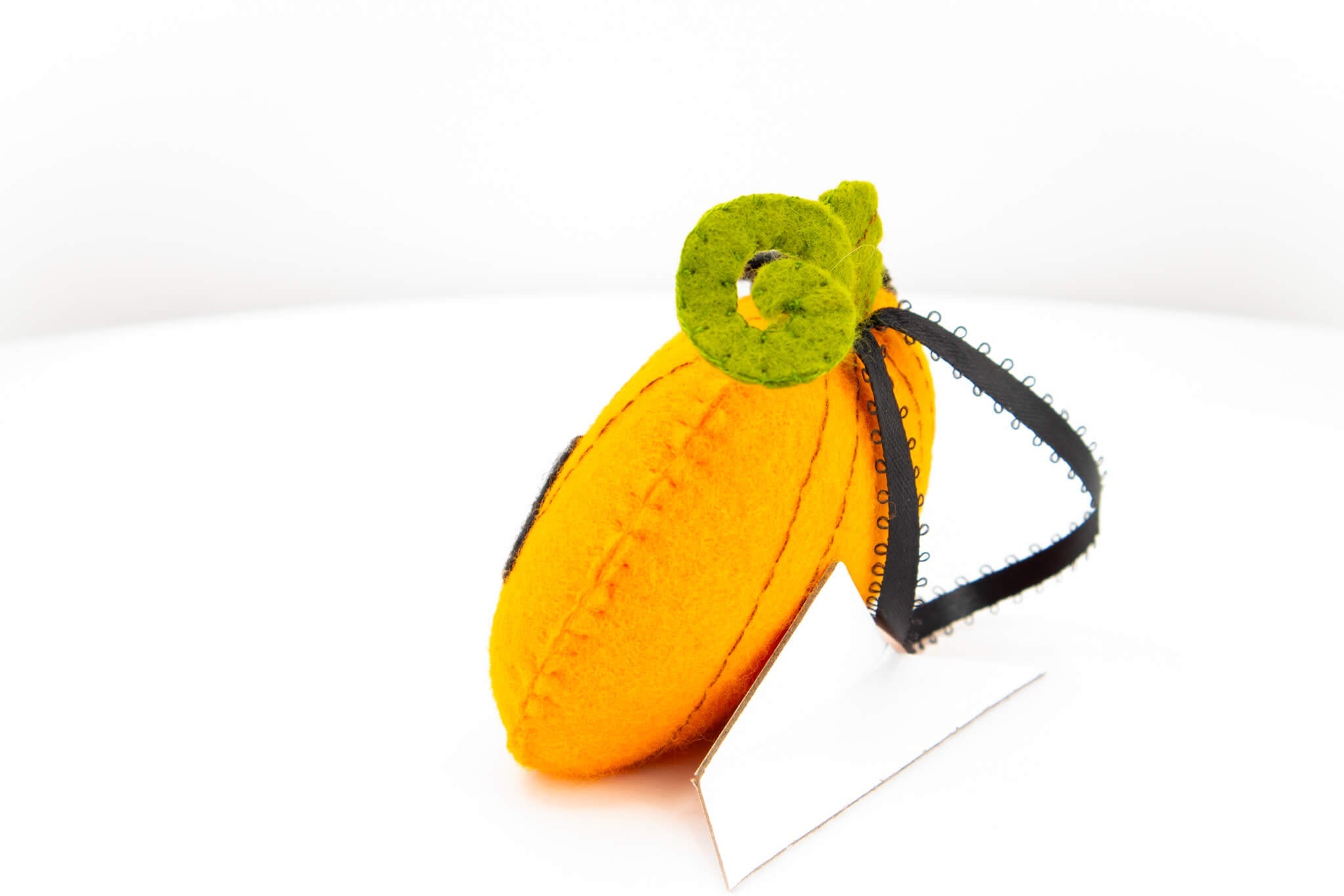Felt Jack O Lantern Pumpkin Ornament - Pearl Moon Creations