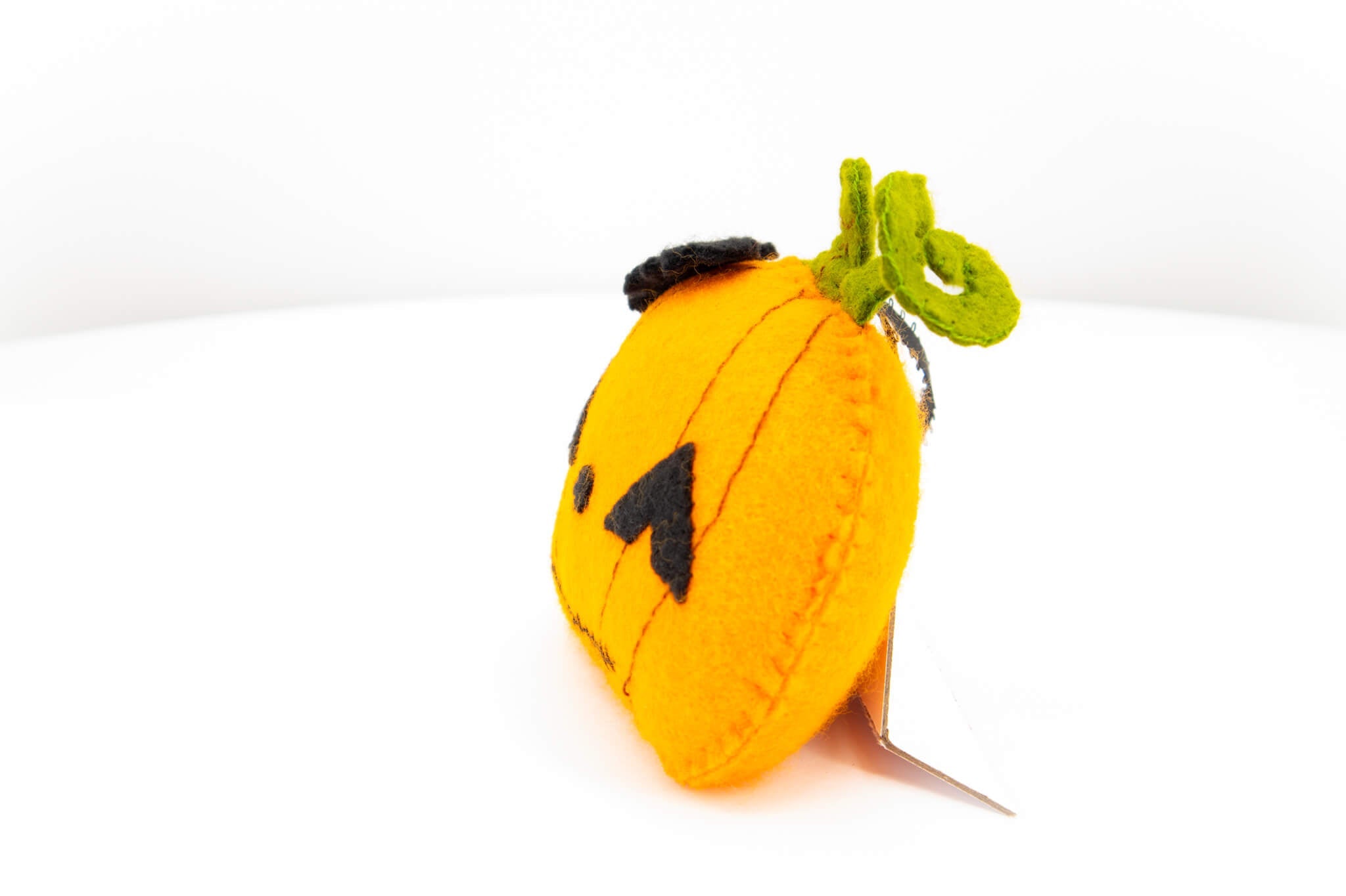 Felt Jack O Lantern Pumpkin Ornament - Pearl Moon Creations