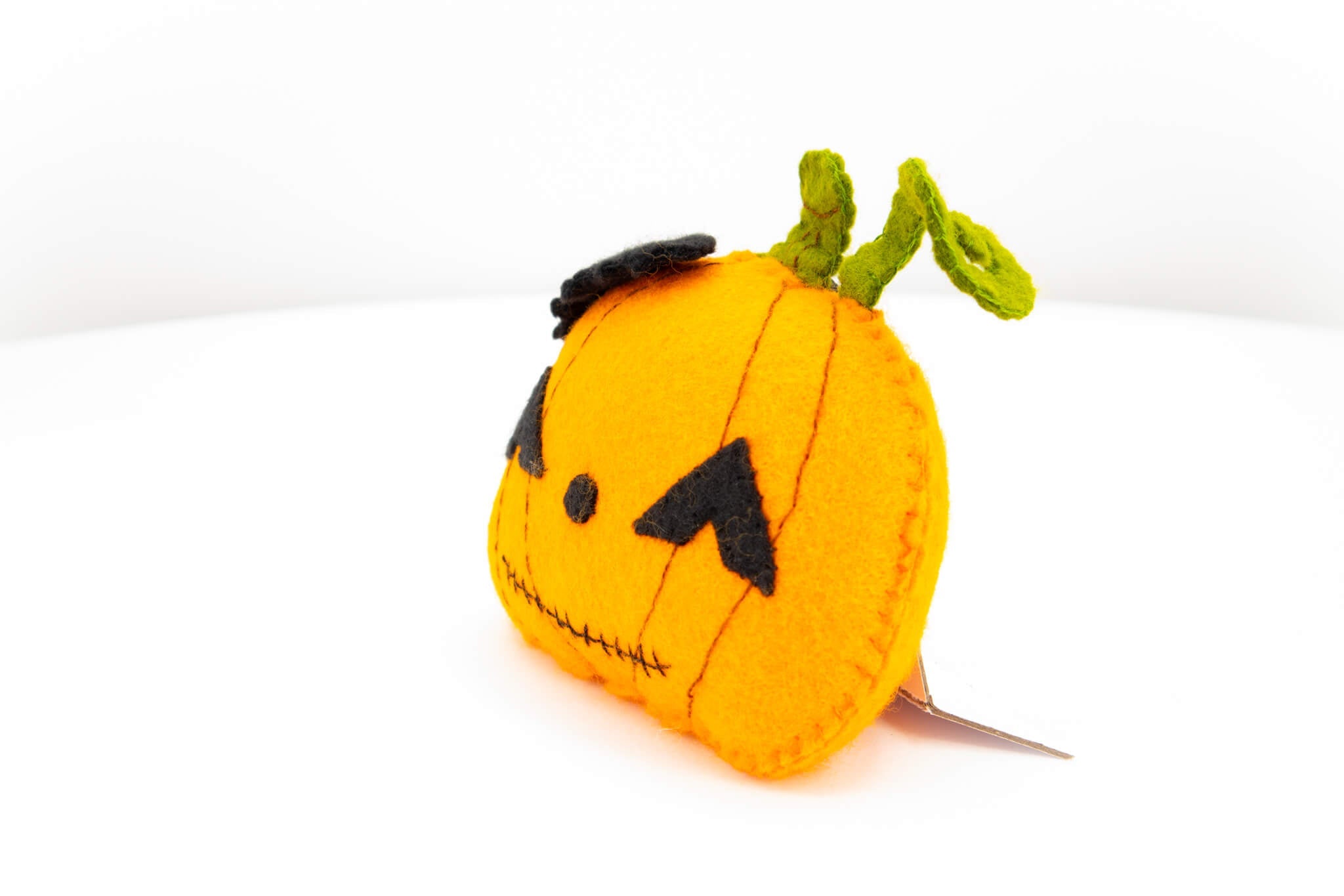 Felt Jack O Lantern Pumpkin Ornament - Pearl Moon Creations