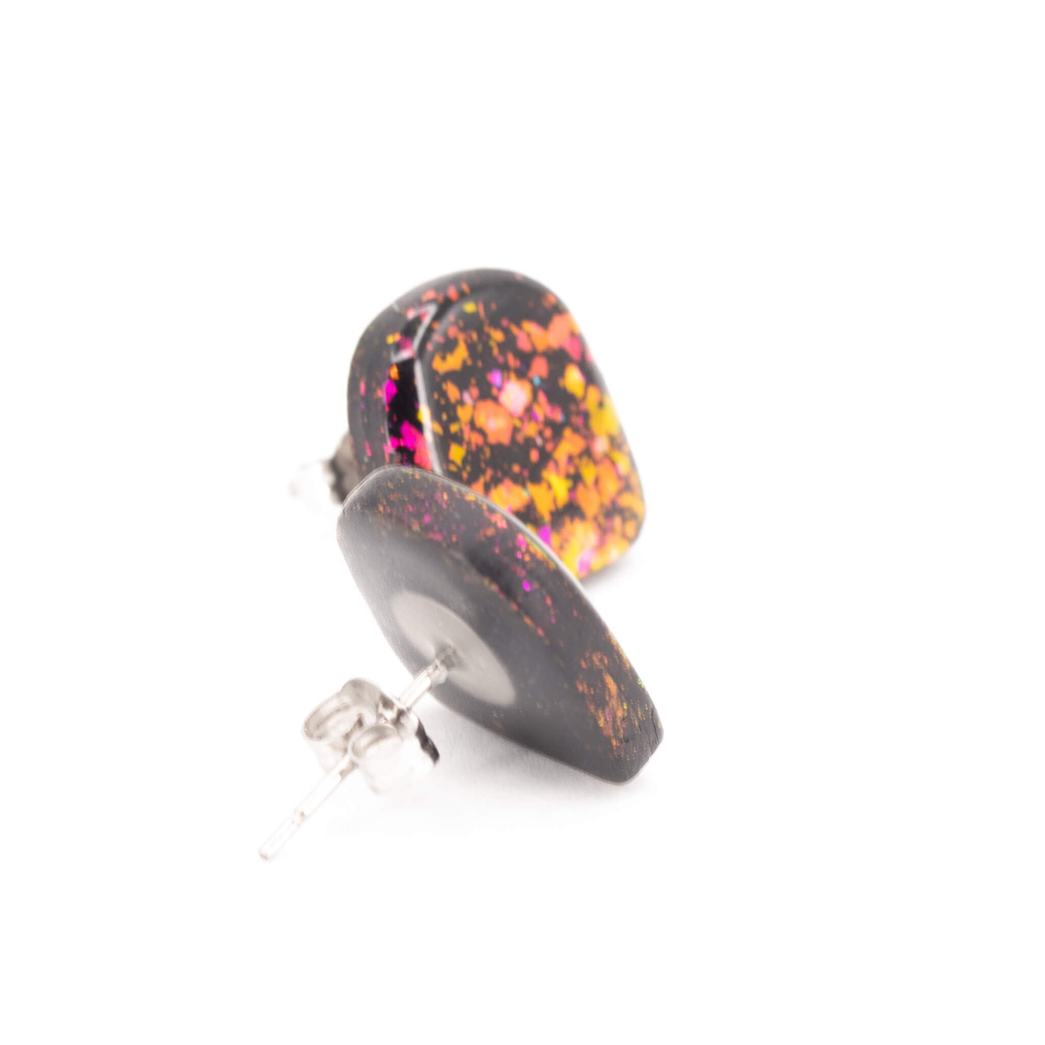 Galaxy Arches Clay Stud Earrings - Pearl Moon Creations