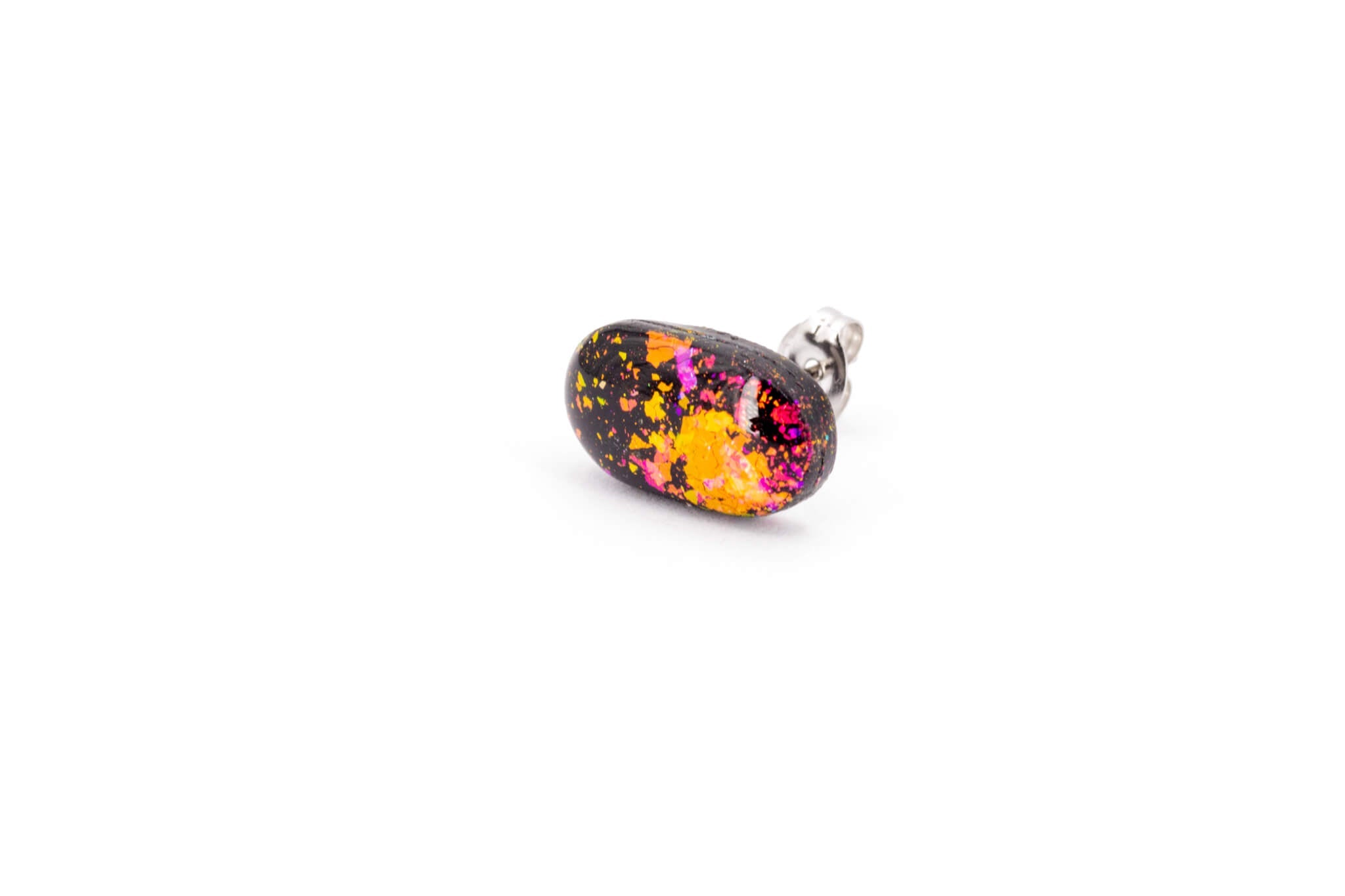 Galaxy Pill Stud Earrings - Pearl Moon Creations