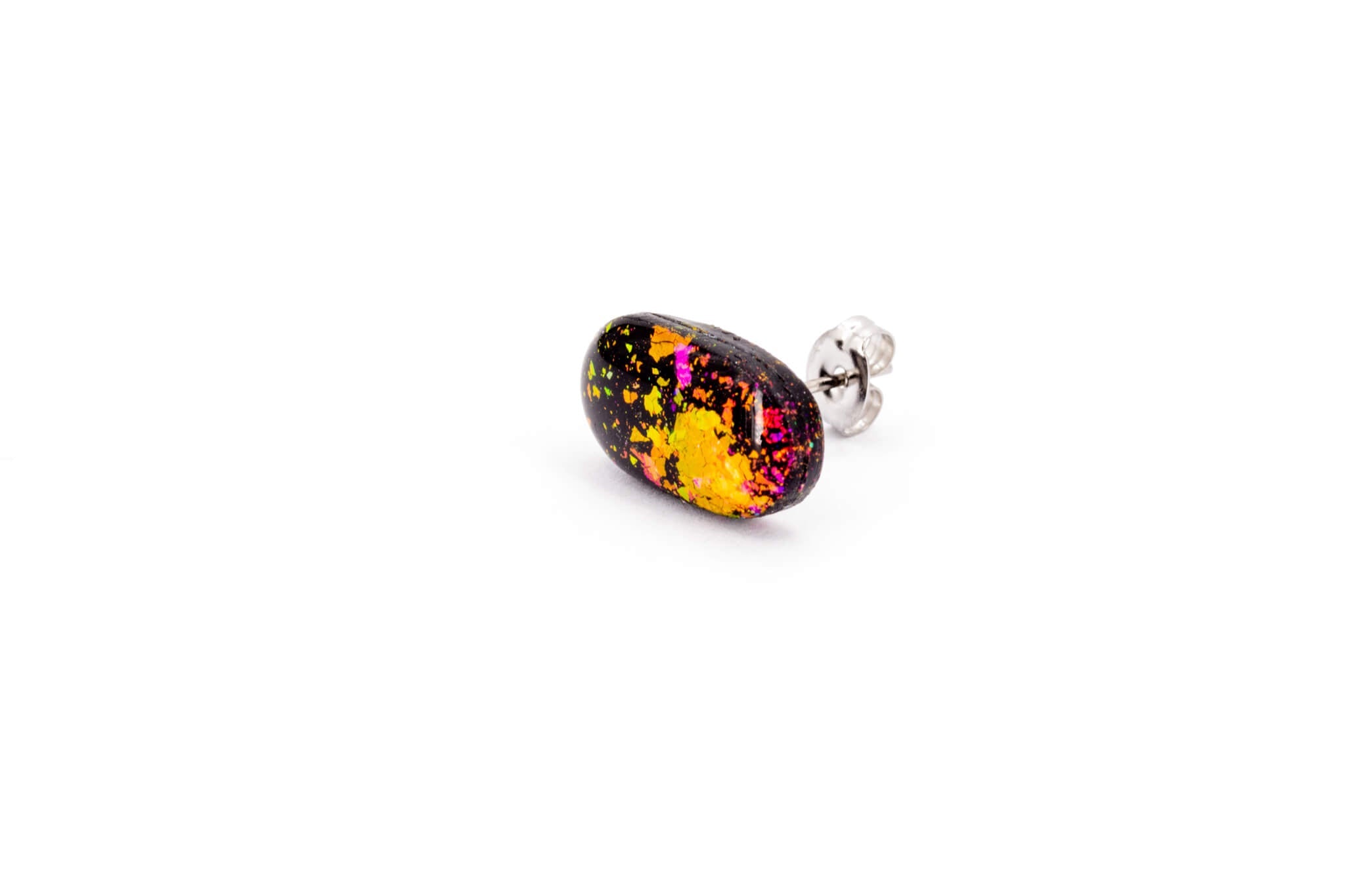 Galaxy Pill Stud Earrings - Pearl Moon Creations