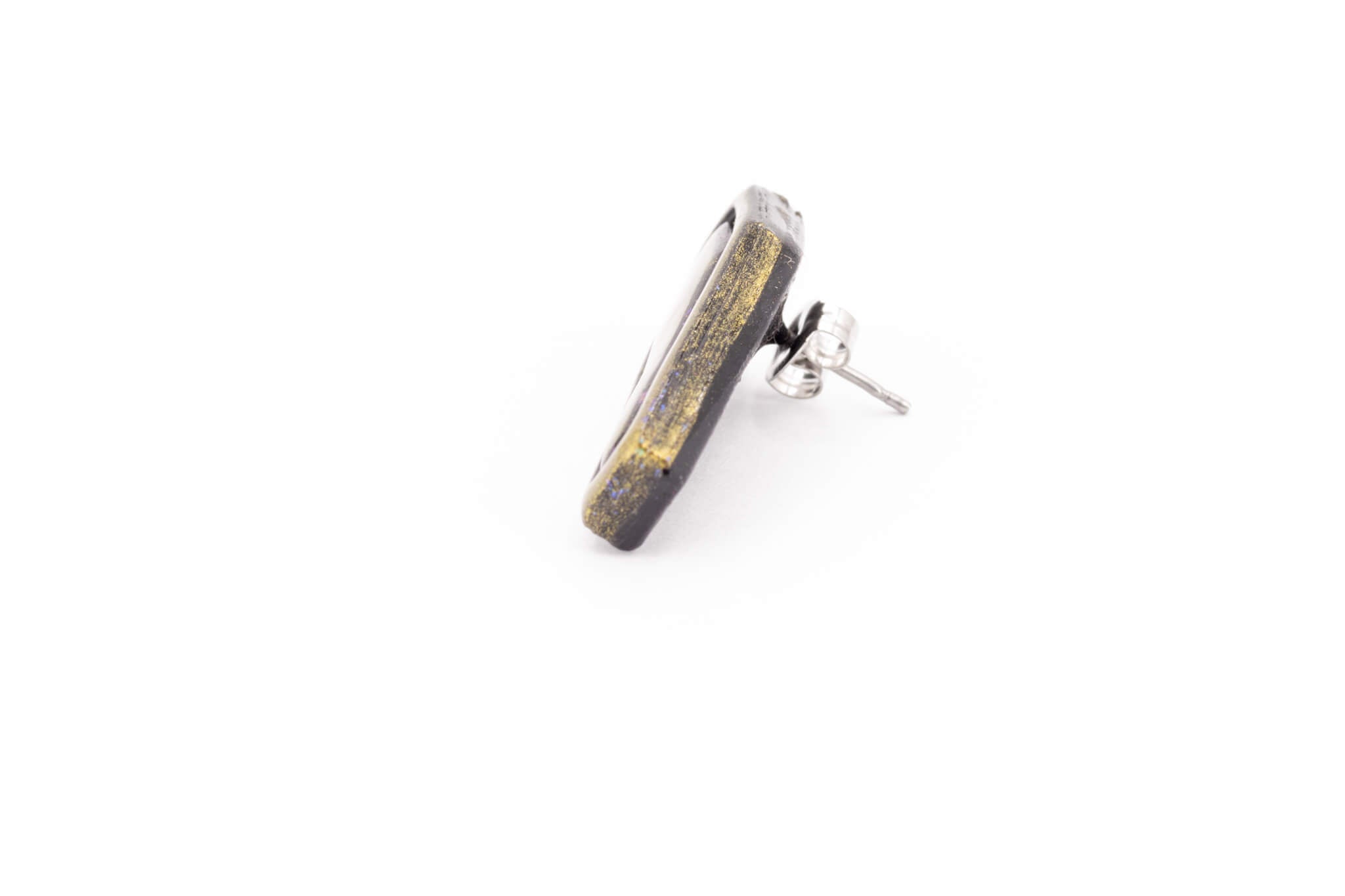 Gold Casket Earrings - Pearl Moon Creations