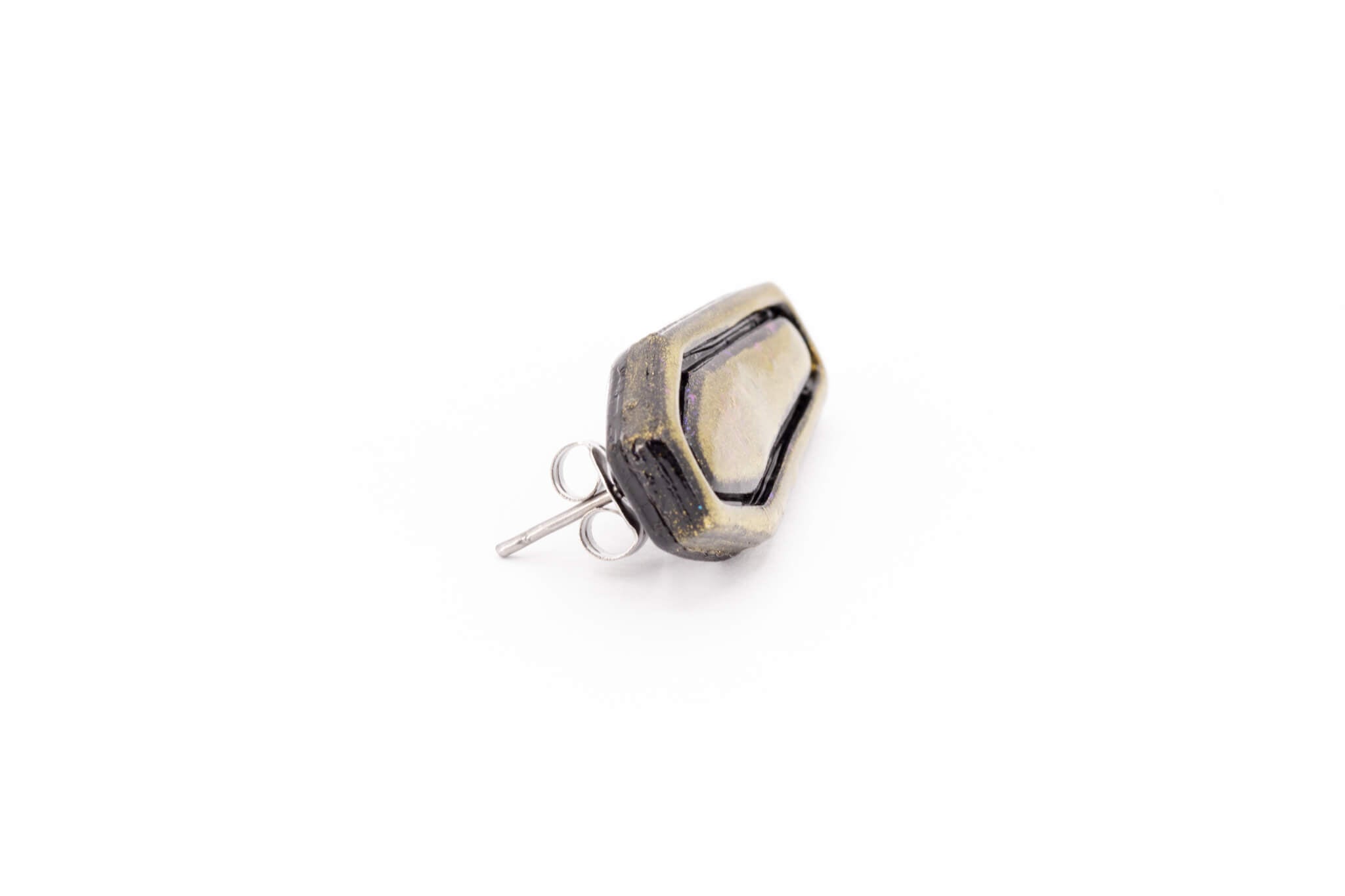 Gold Casket Earrings - Pearl Moon Creations