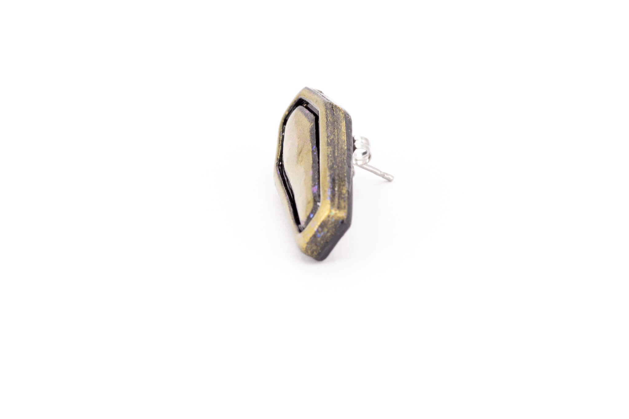 Gold Casket Earrings - Pearl Moon Creations