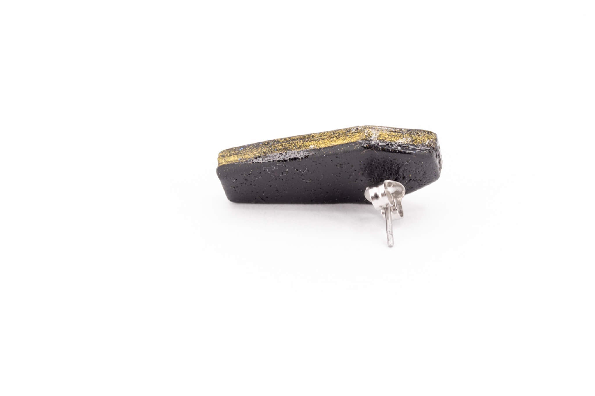 Gold Casket Earrings - Pearl Moon Creations