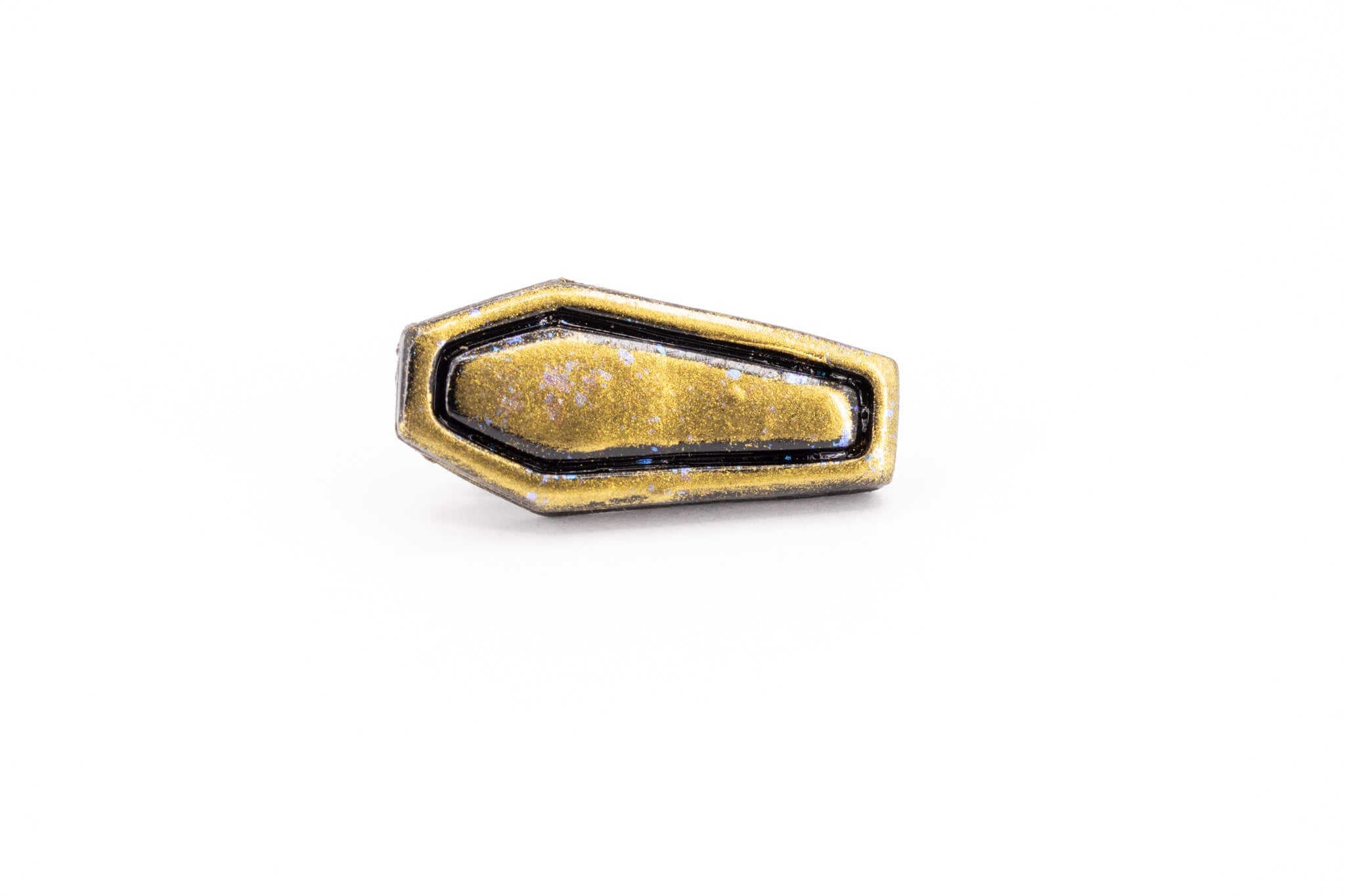 Gold Casket Earrings - Pearl Moon Creations