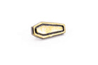 Gold Casket Earrings - Pearl Moon Creations