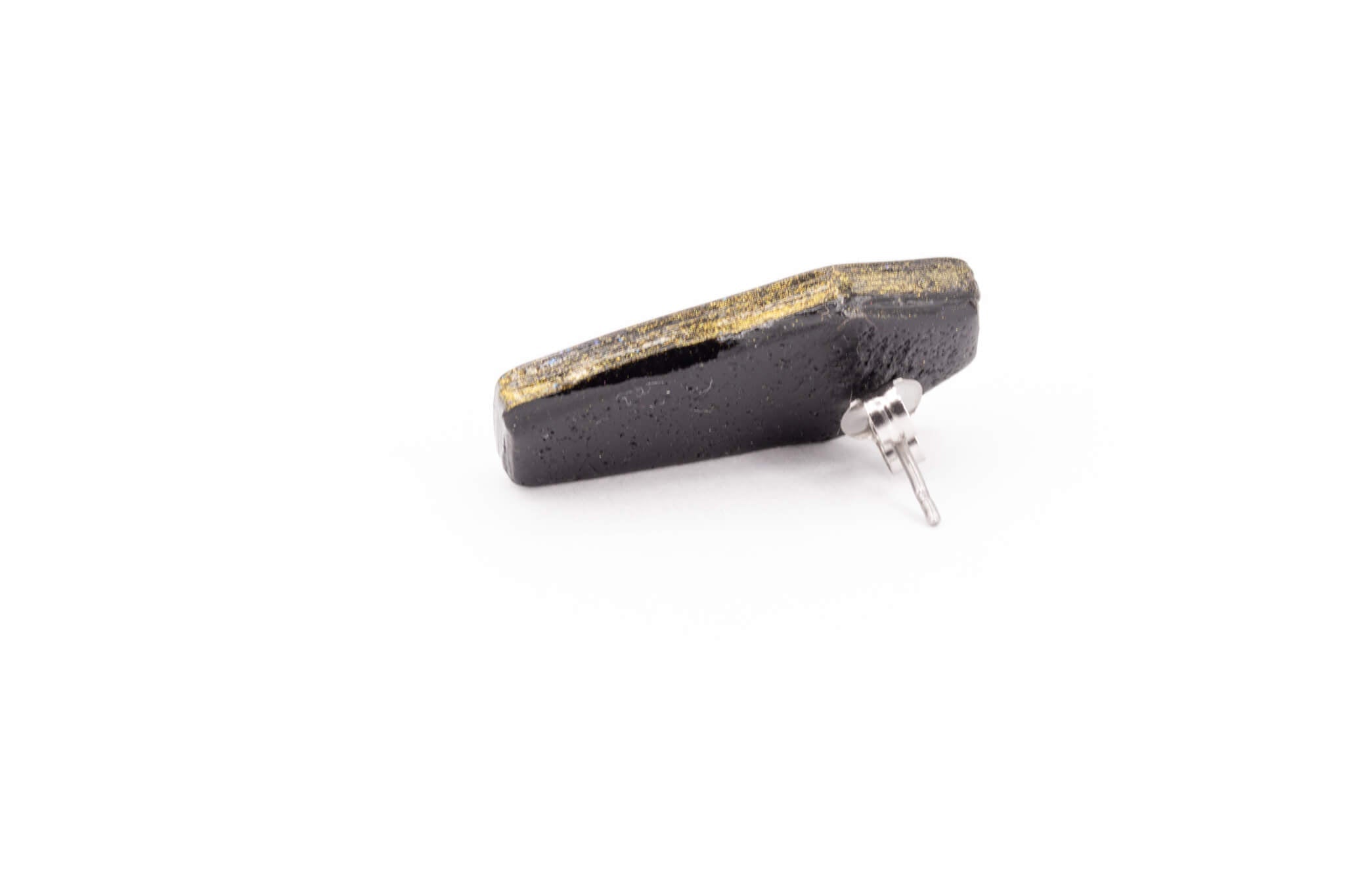 Gold Casket Earrings - Pearl Moon Creations