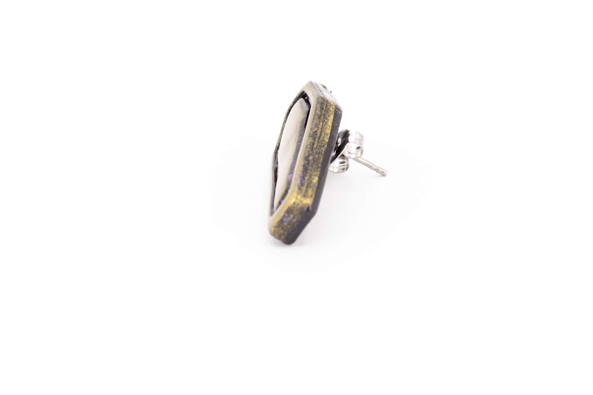 Gold Casket Earrings - Pearl Moon Creations