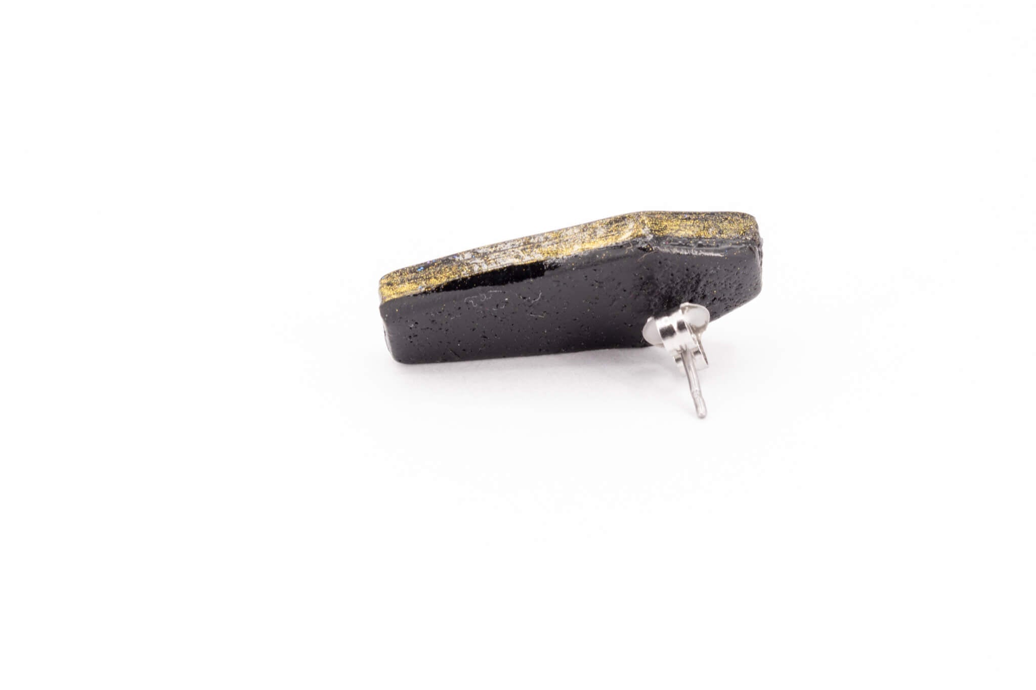 Gold Casket Earrings - Pearl Moon Creations