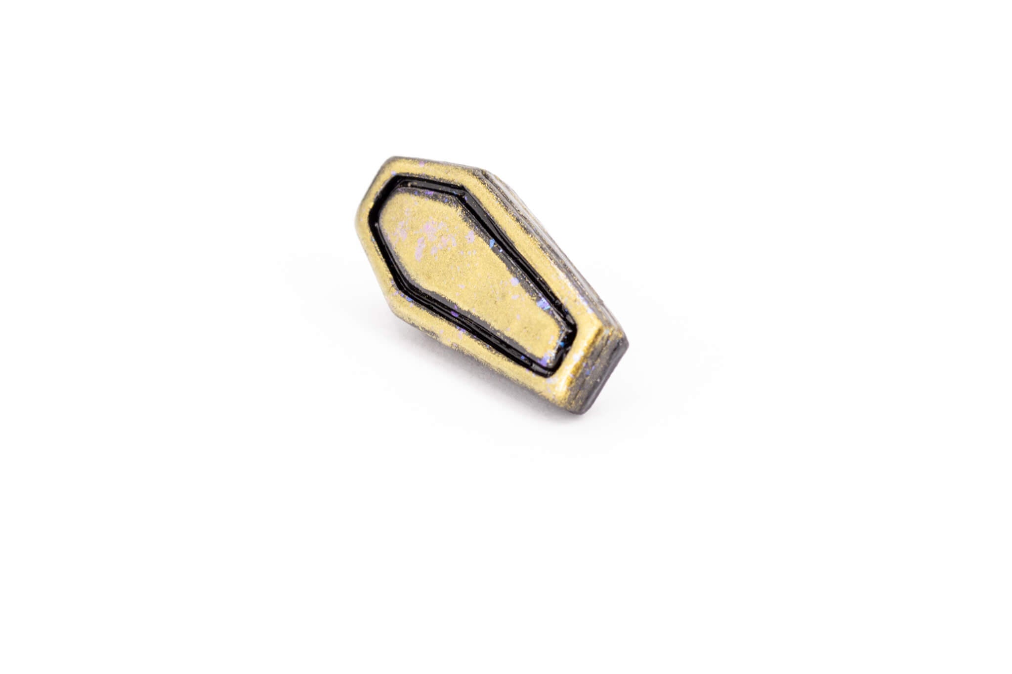 Gold Casket Earrings - Pearl Moon Creations