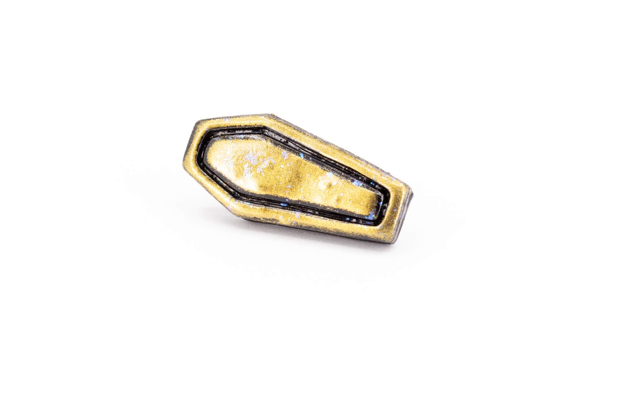 Gold Casket Earrings - Pearl Moon Creations