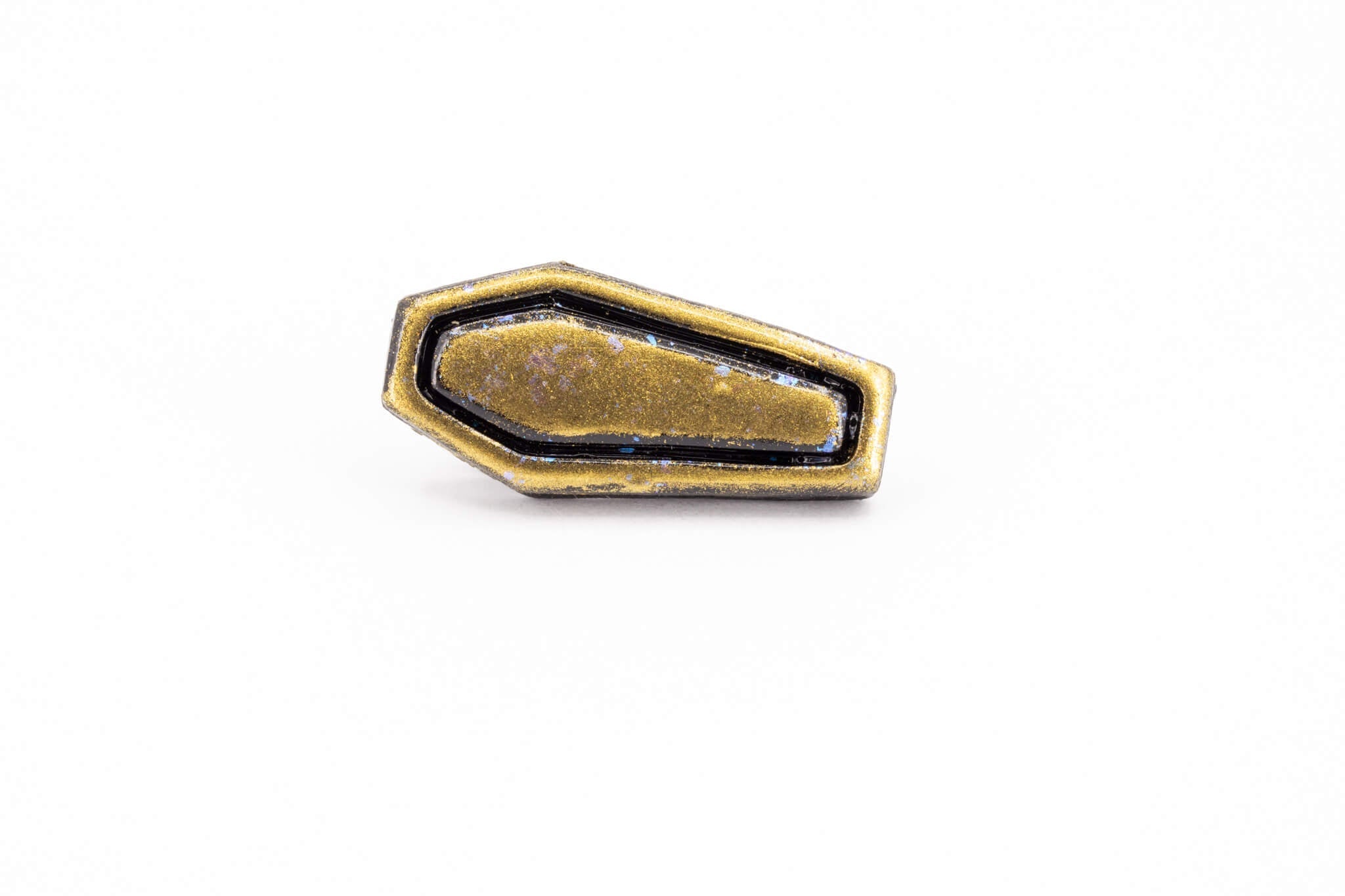 Gold Coffin Earrings - Pearl Moon Creations