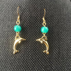 Gold Dolphin Earrings - Pearl Moon Creations