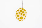 Gold Polka Dot Circle Earrings - Pearl Moon Creations