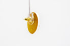 Gold Polka Dot Circle Earrings - Pearl Moon Creations