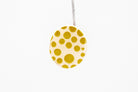 Gold Polka Dot Circle Earrings - Pearl Moon Creations