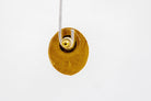 Gold Polka Dot Circle Earrings - Pearl Moon Creations